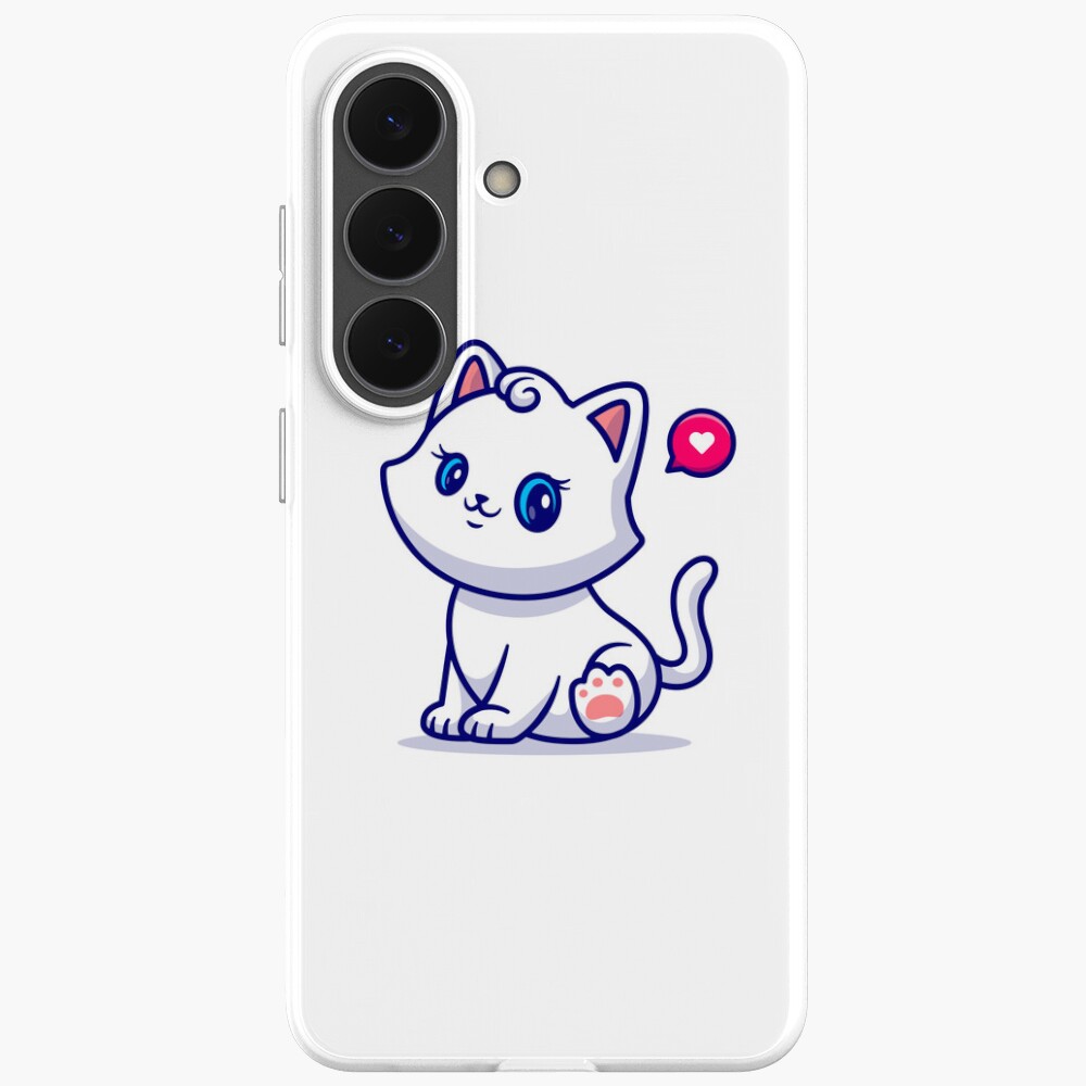 Cute Kitten Samsung Galaxy Soft Case - cute pet design by HackerLooks