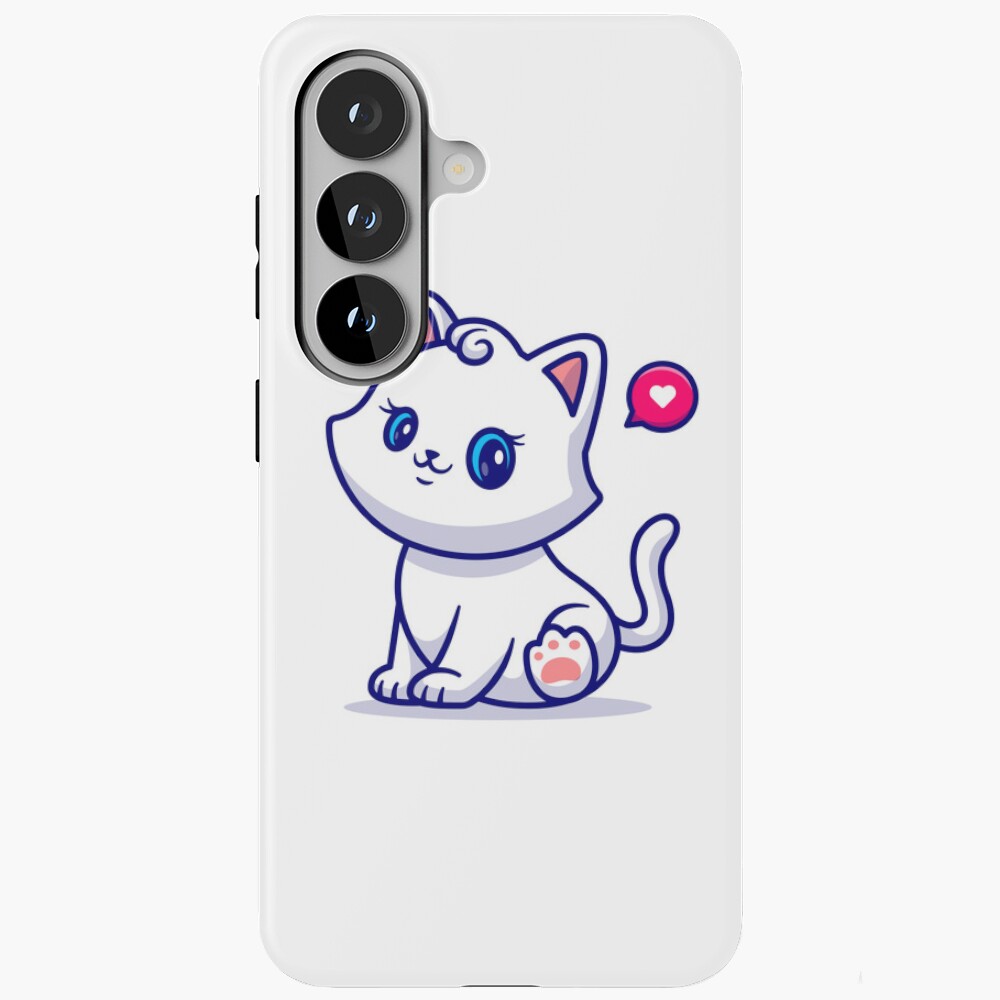 Cute Kitten Samsung Galaxy Tough Case - cute pet design by HackerLooks
