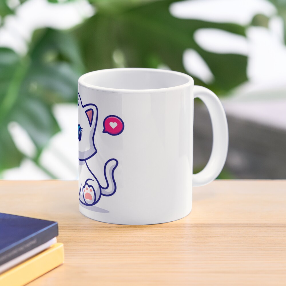 Cute Kitten Classic Mug - cute pet design by HackerLooks