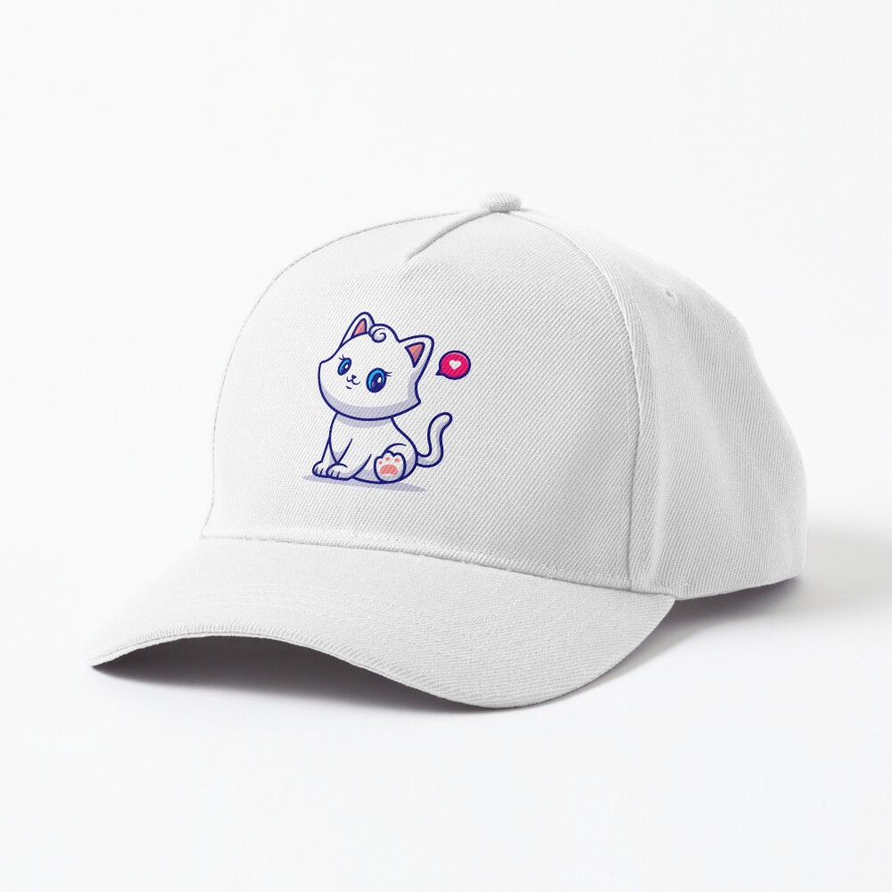 Cute Kitten Baseball Cap - cute pet design by HackerLooks