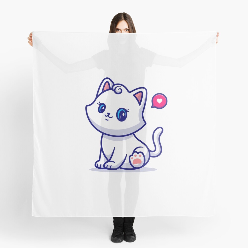 Cute Kitten Scarf - cute pet design by HackerLooks