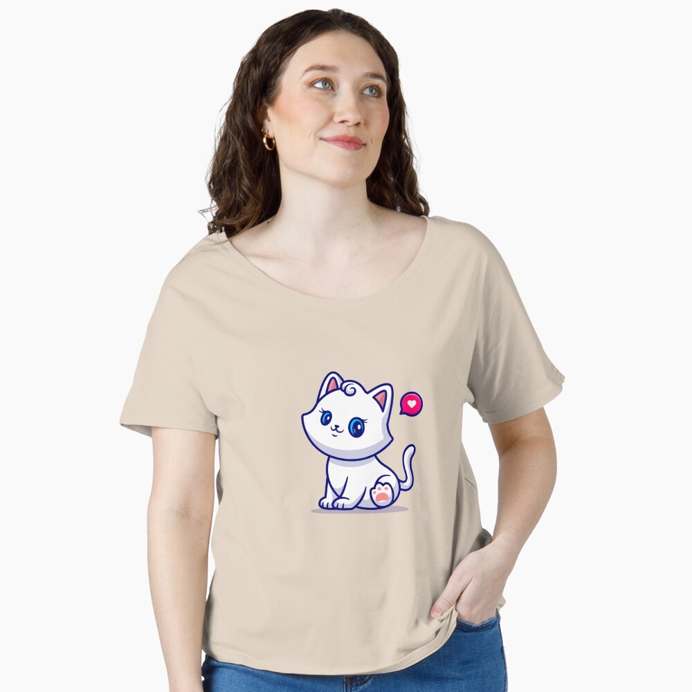 Cute Kitten Relaxed Fit T-Shirt - cute pet design by HackerLooks