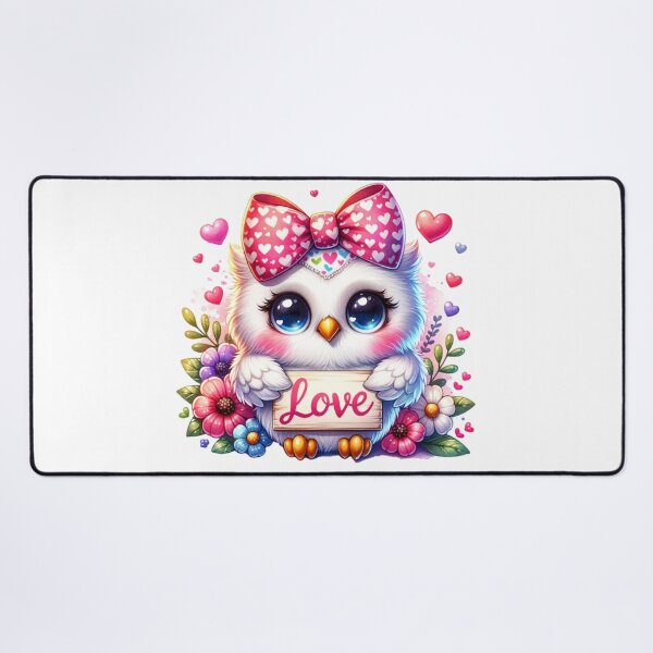 Item preview, Adorable Cute Baby Owl with a "Love" Sign - Valentine or Nursery Theme designed and sold by CraftyAnimal.