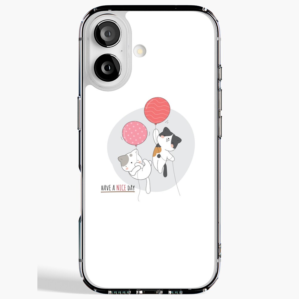 Have a Nice Day .. Cats iPhone Soft Case - cute pet design by HackerLooks