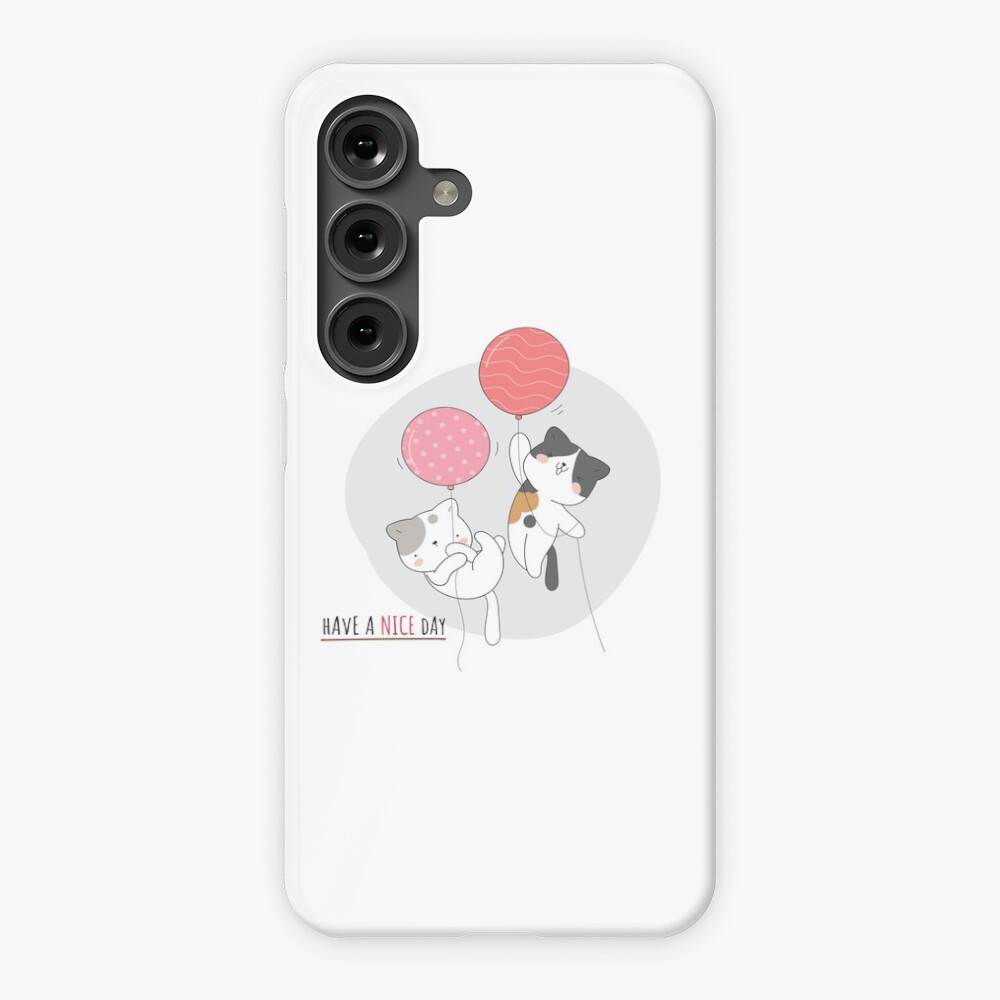 Have a Nice Day .. Cats Samsung Galaxy Snap Case - cute pet design by HackerLooks