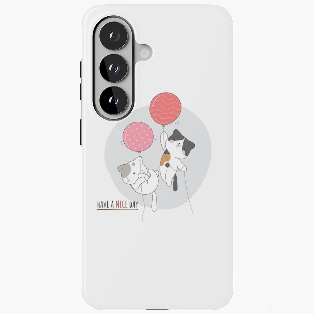 Have a Nice Day .. Cats Samsung Galaxy Tough Case - cute pet design by HackerLooks