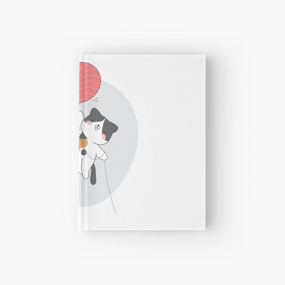 Have a Nice Day .. Cats Hardcover Journal - cute pet design by HackerLooks