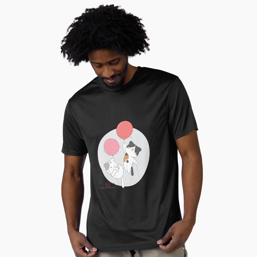 Have a Nice Day .. Cats Active T-Shirt - cute pet design by HackerLooks