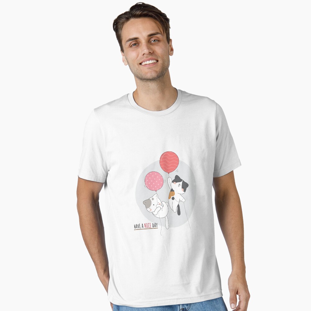 Have a Nice Day .. Cats Essential T-Shirt - cute pet design by HackerLooks