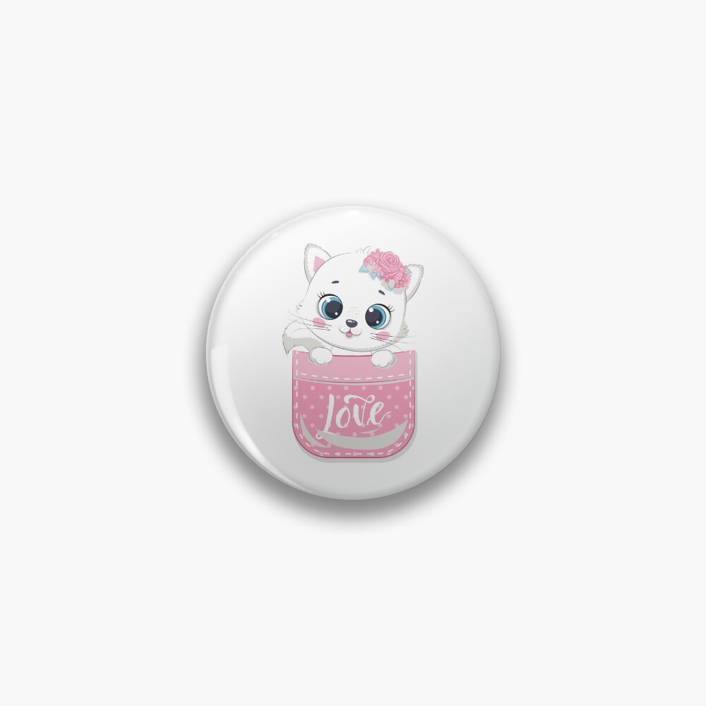 Super Cute Pin - cute pet design by HackerLooks