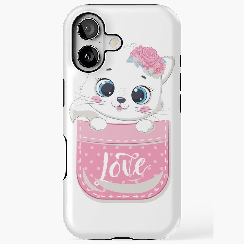 Super Cute iPhone Tough Case - cute pet design by HackerLooks
