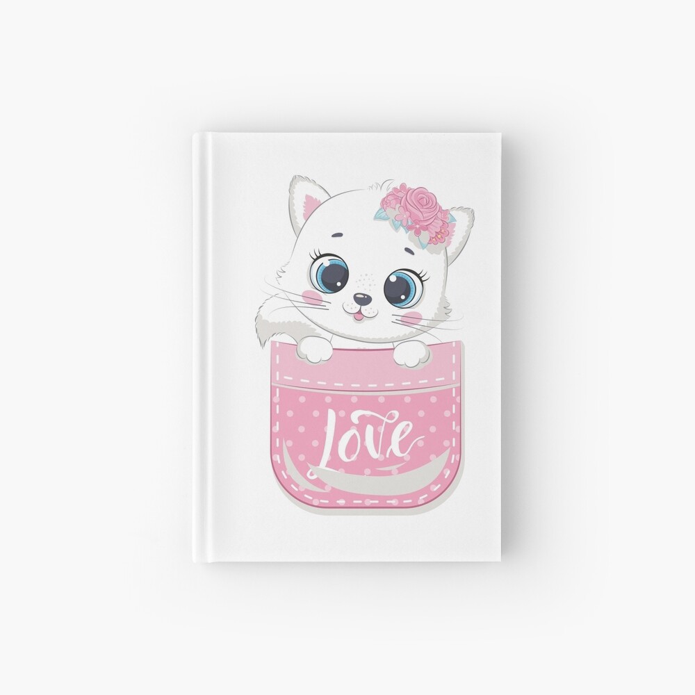 Super Cute Hardcover Journal - cute pet design by HackerLooks