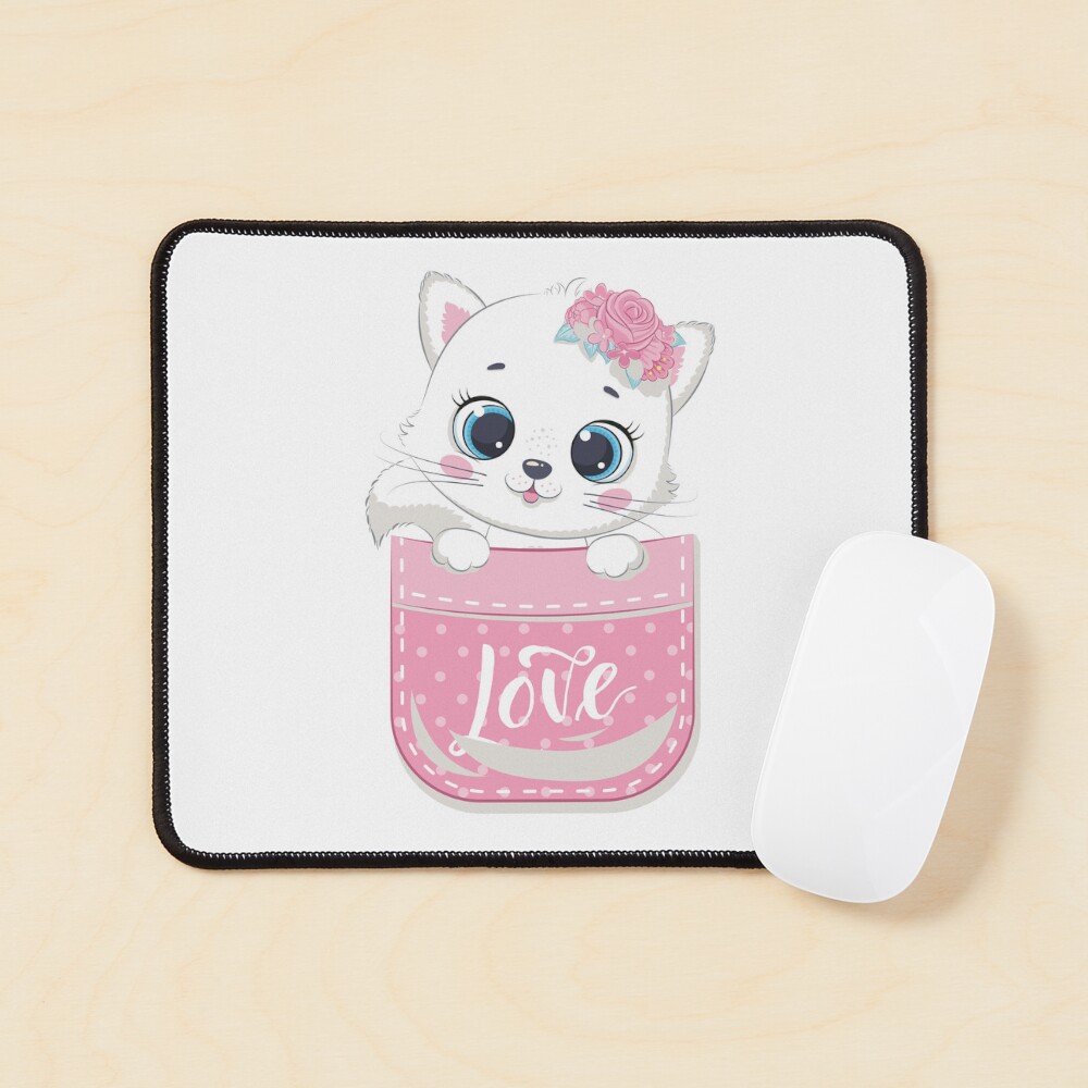 Super Cute Mouse Pad - cute pet design by HackerLooks