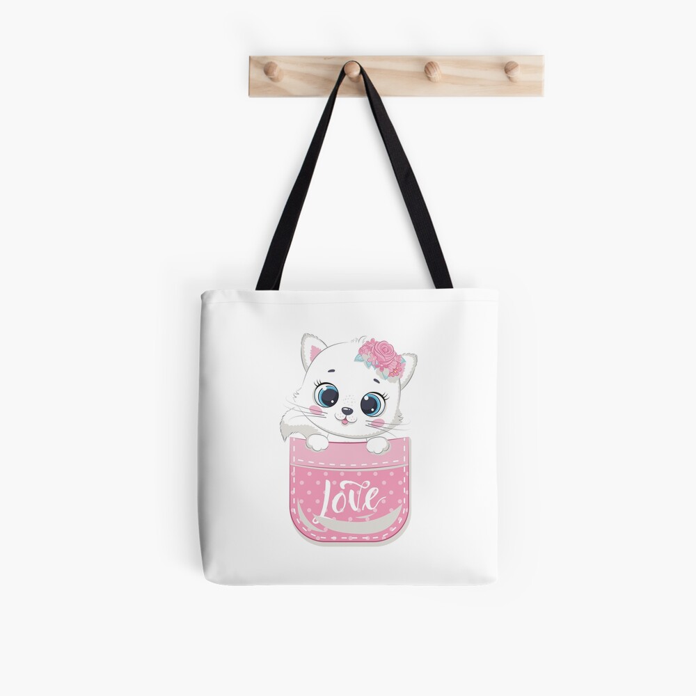 Super Cute All Over Print Tote Bag - cute pet design by HackerLooks