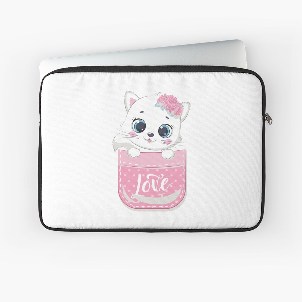 Super Cute Laptop Sleeve - cute pet design by HackerLooks
