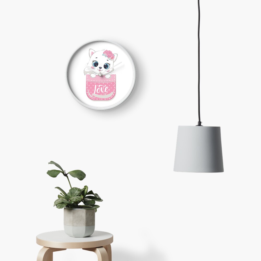 Super Cute Clock - cute pet design by HackerLooks