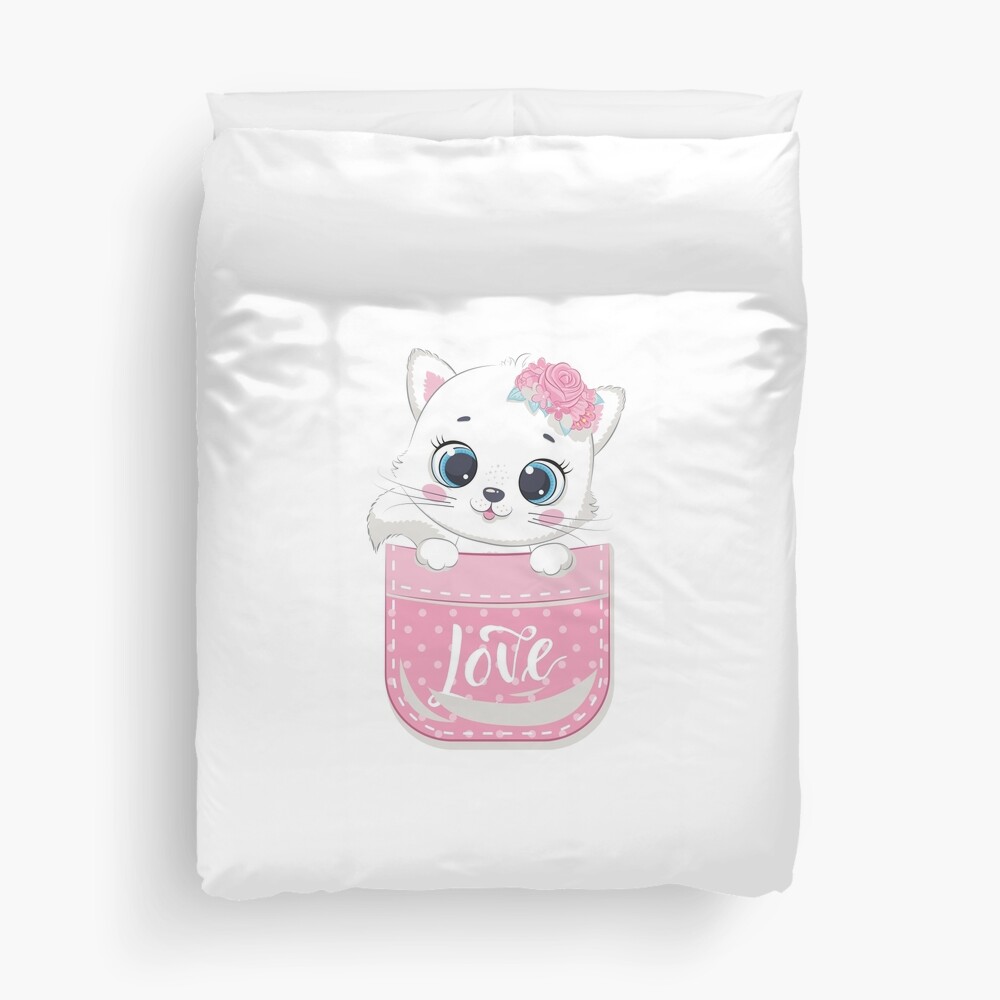 Super Cute Duvet Cover - cute pet design by HackerLooks