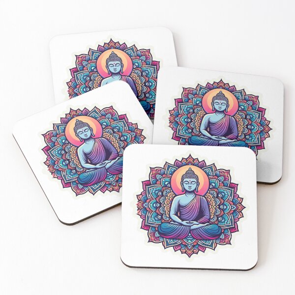 Item preview, Colorful Buddha in Mandala design! designed and sold by MindblowingShop.