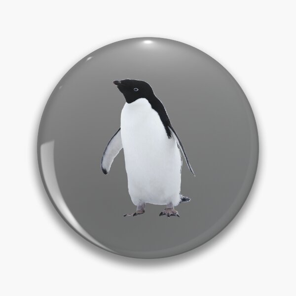 Item preview, Adelie Penguin (Grey #808080 background)  designed and sold by SBPenguins.