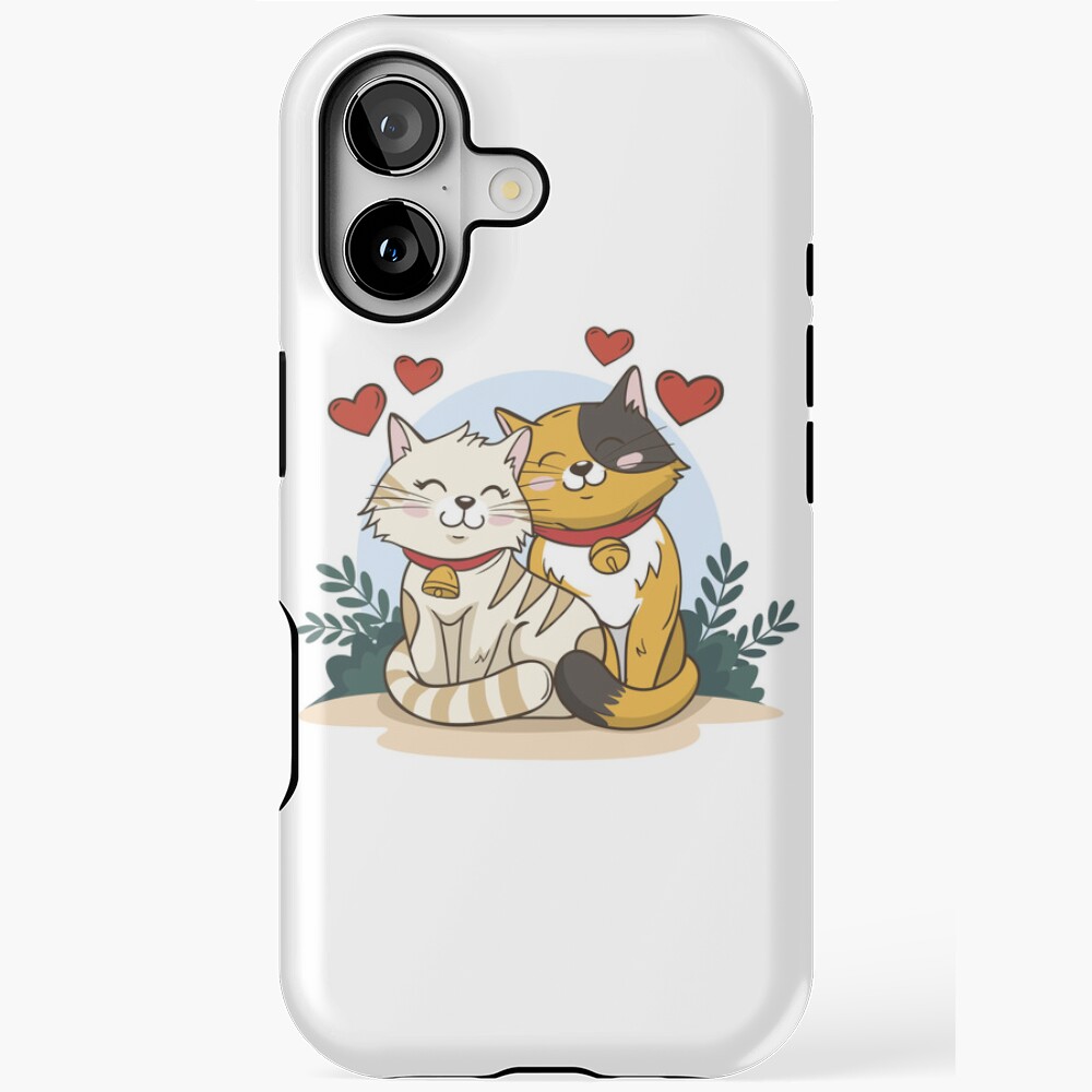 Cats in Love :D iPhone Magsafe Tough Case - cute pet design by HackerLooks