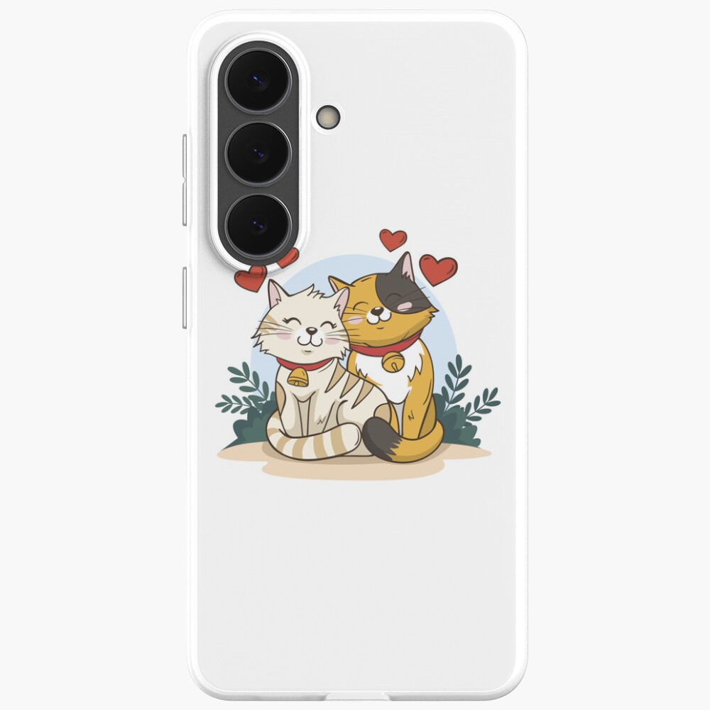 Cats in Love :D Samsung Galaxy Soft Case - cute pet design by HackerLooks