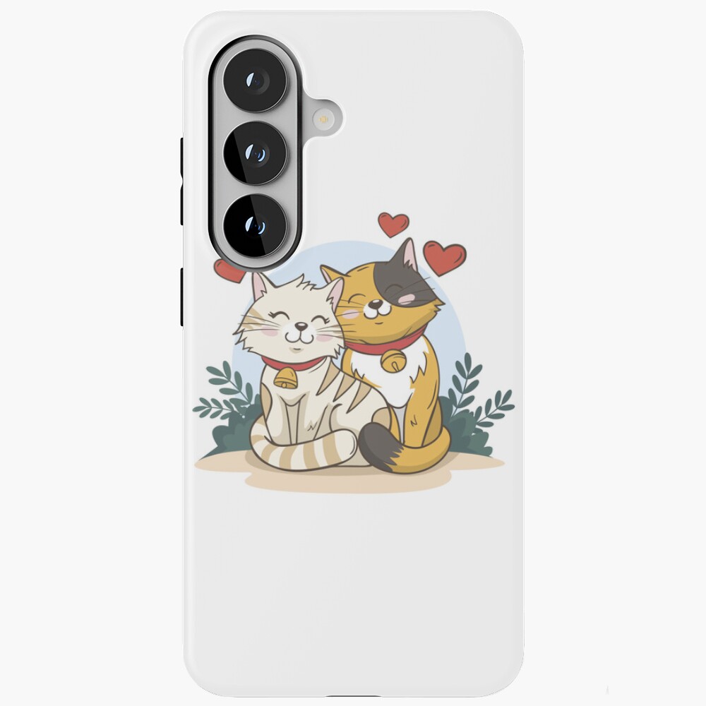 Cats in Love :D Samsung Galaxy Tough Case - cute pet design by HackerLooks
