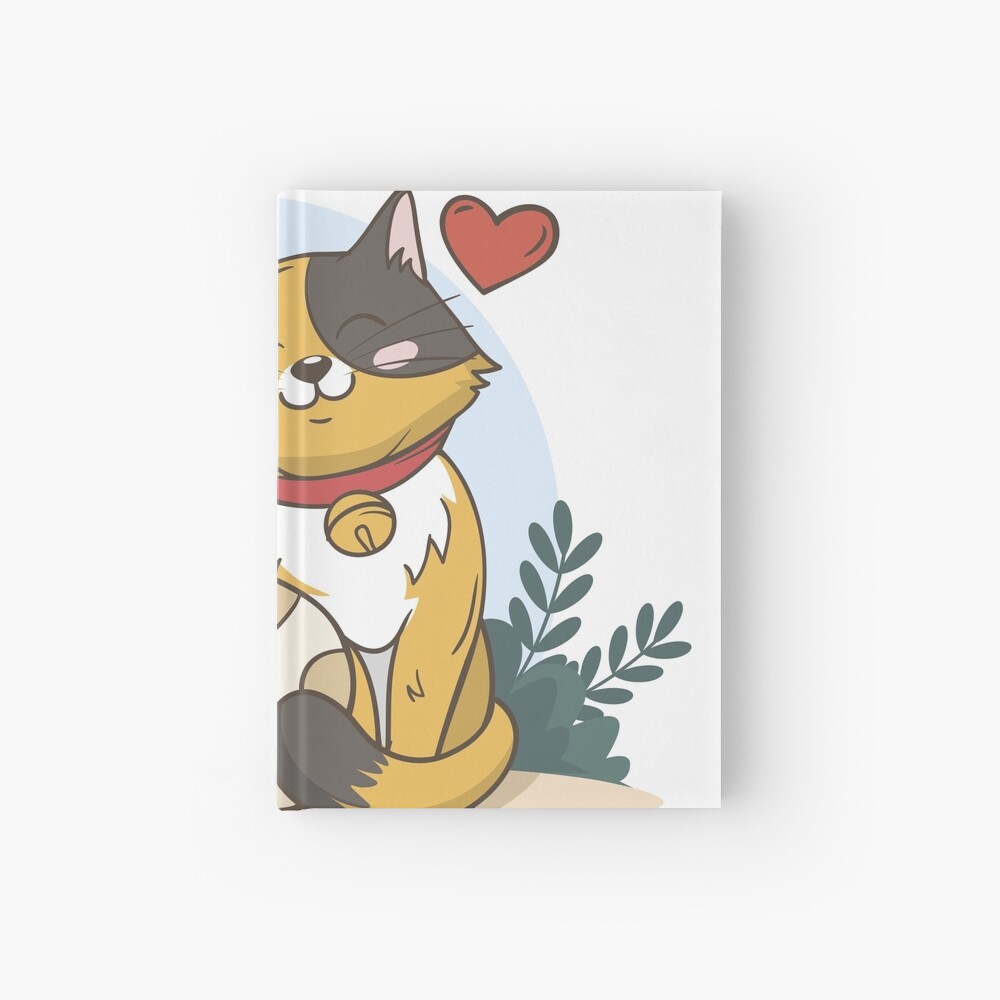 Cats in Love :D Hardcover Journal - cute pet design by HackerLooks