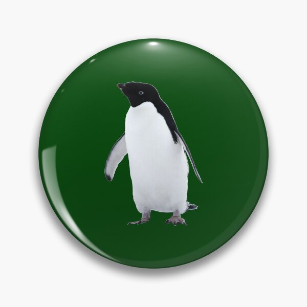 Item preview, Adelie Penguin (Dark Green #014606 background)  designed and sold by SBPenguins.