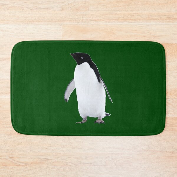 Item preview, Adelie Penguin (Dark Green #014606 background)  designed and sold by SBPenguins.