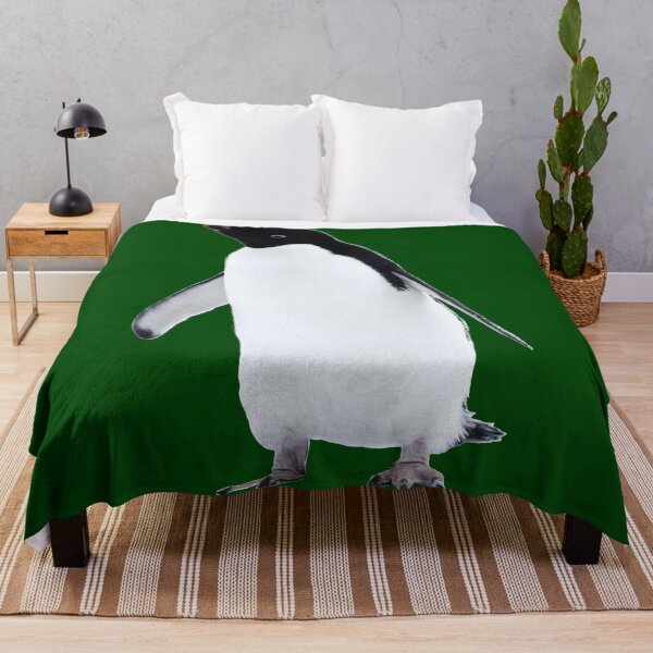 Item preview, Adelie Penguin (Dark Green #014606 background)  designed and sold by SBPenguins.