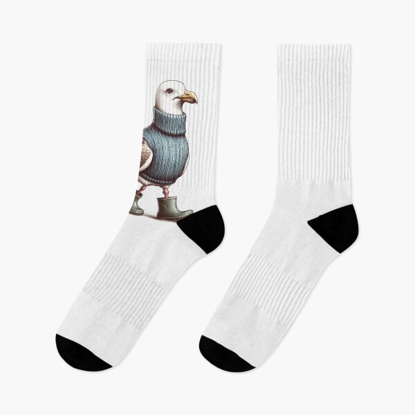 Item preview, animated seagull bird, funny seagull, funny t shirt, joke sticker art, cute animal sticker, cooking,  designed and sold by KreativeSouls.