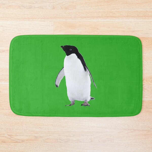 Item preview, Adelie Penguin (Bright Green #35B02C background)  designed and sold by SBPenguins.