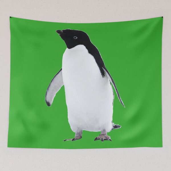 Item preview, Adelie Penguin (Bright Green #35B02C background)  designed and sold by SBPenguins.