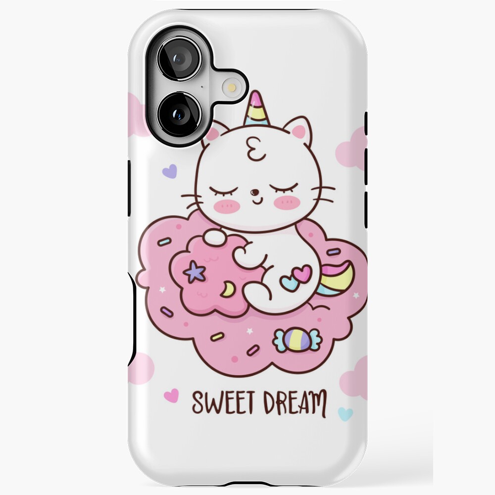 Cute Unicorn (Heart) iPhone Tough Case - unicorn fantasy design by HackerLooks