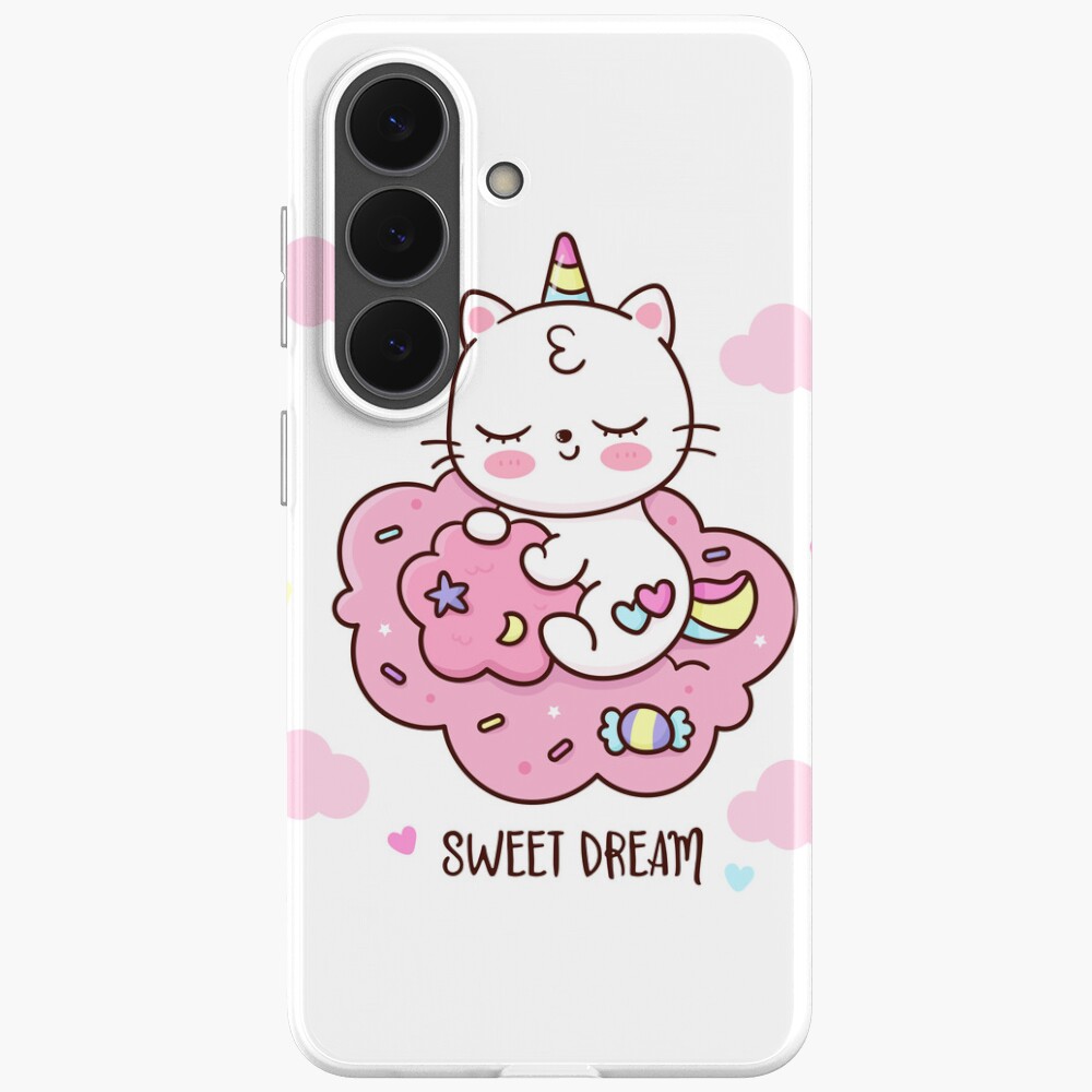 Cute Unicorn (Heart) Samsung Galaxy Soft Case - unicorn fantasy design by HackerLooks