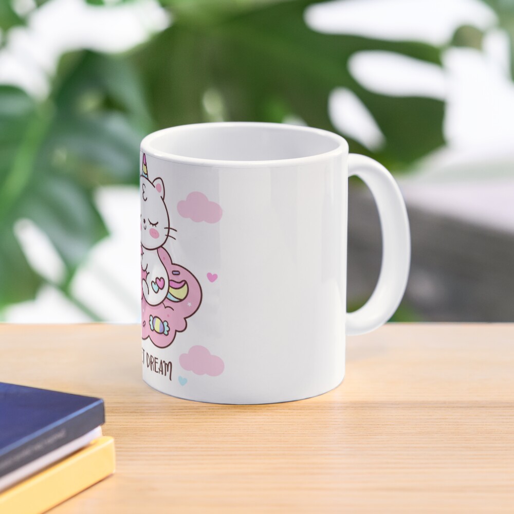 Cute Unicorn (Heart) Classic Mug - unicorn fantasy design by HackerLooks
