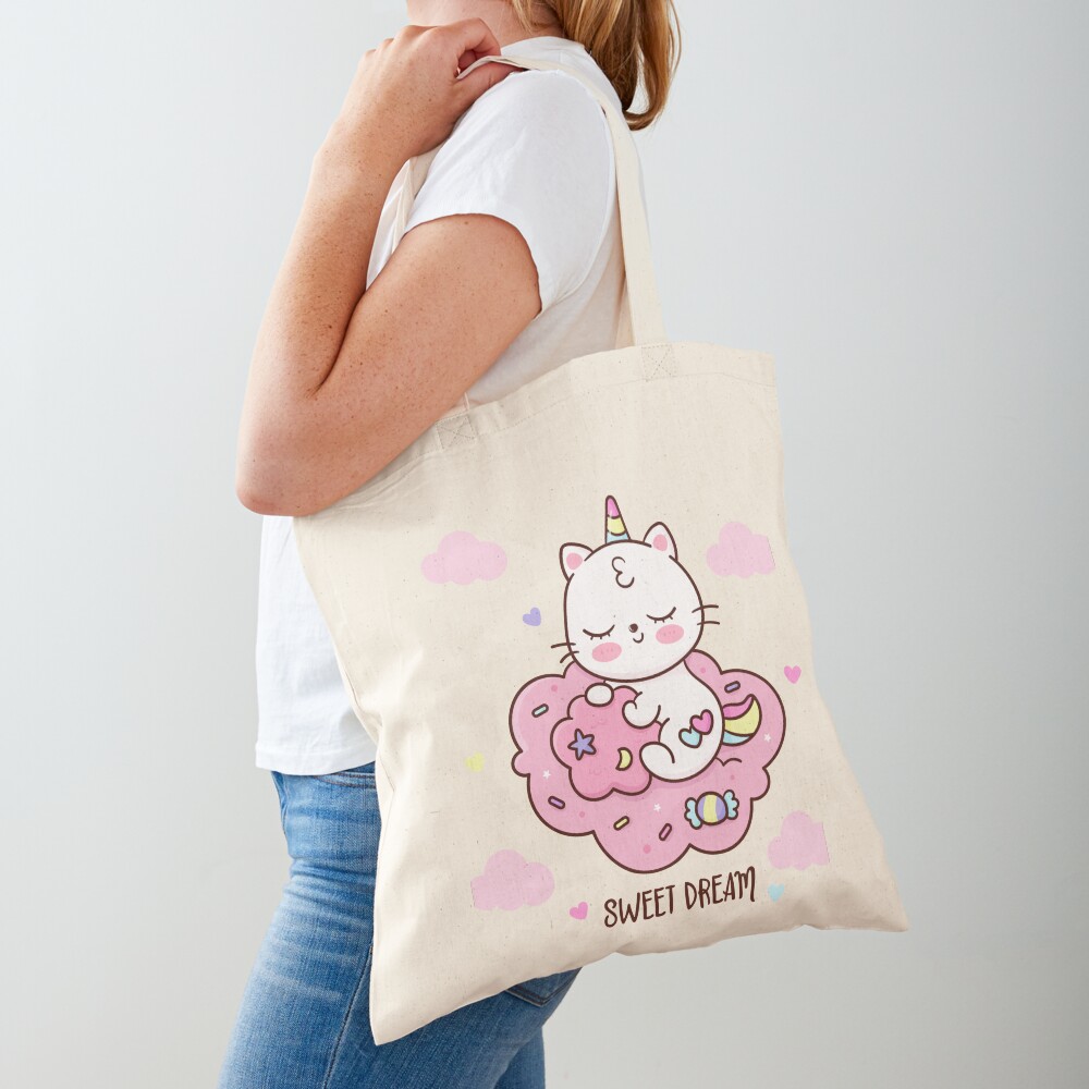 Cute Unicorn (Heart) Bags design by HackerLooks