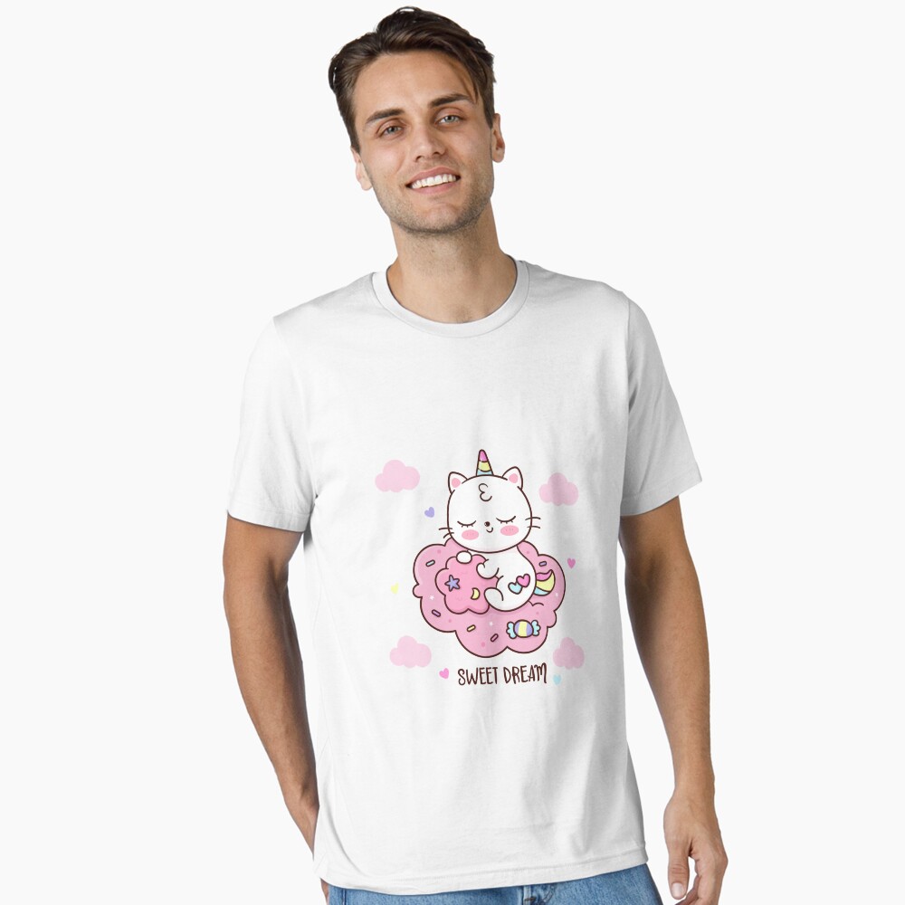 Cute Unicorn (Heart) Essential T-Shirt - unicorn fantasy design by HackerLooks
