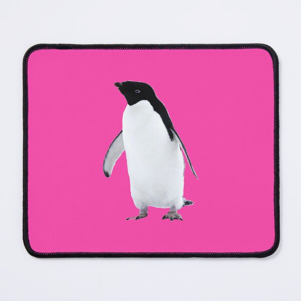 Item preview, Adelie Penguin (Fuchsia #FC46AA background)  designed and sold by SBPenguins.