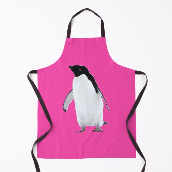 Item preview, Adelie Penguin (Fuchsia #FC46AA background)  designed and sold by SBPenguins.