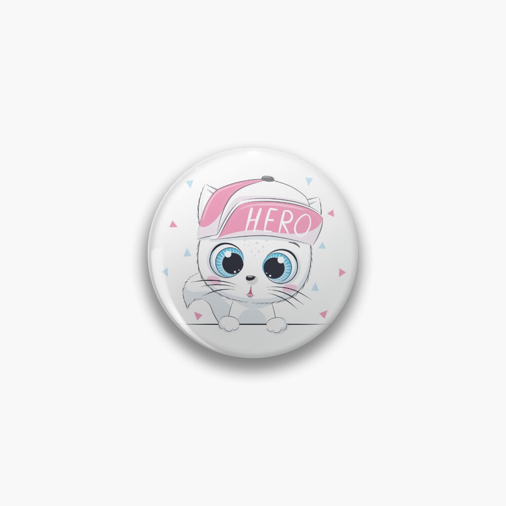 Cute Hero Pin - cute pet design by HackerLooks
