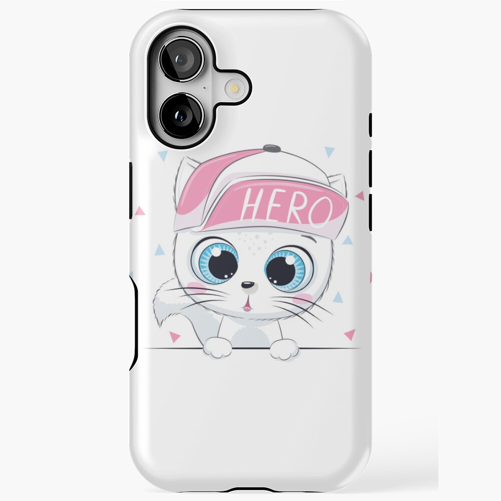 Cute Hero iPhone Tough Case - cute pet design by HackerLooks