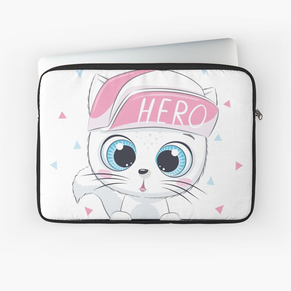 Cute Hero Laptop Sleeve - cute pet design by HackerLooks