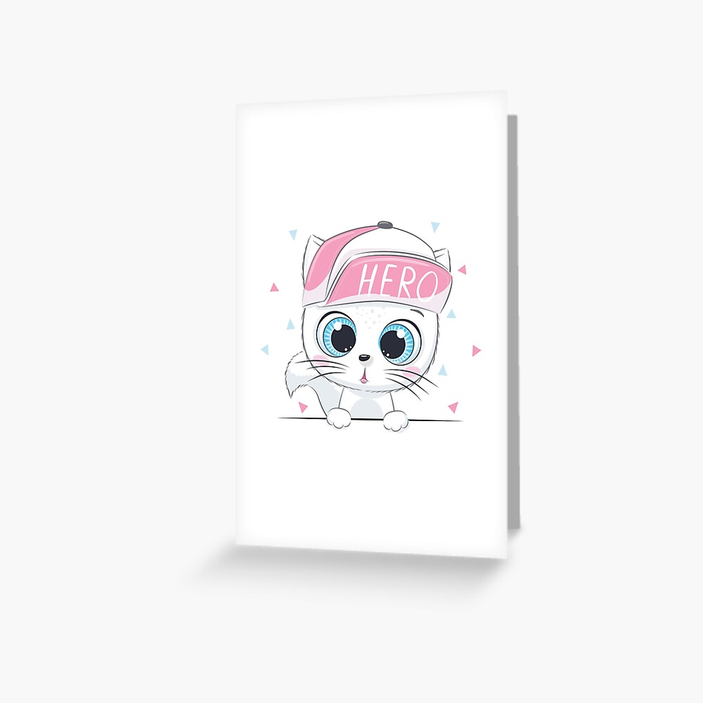 Cute Hero Greeting Card - cute pet design by HackerLooks
