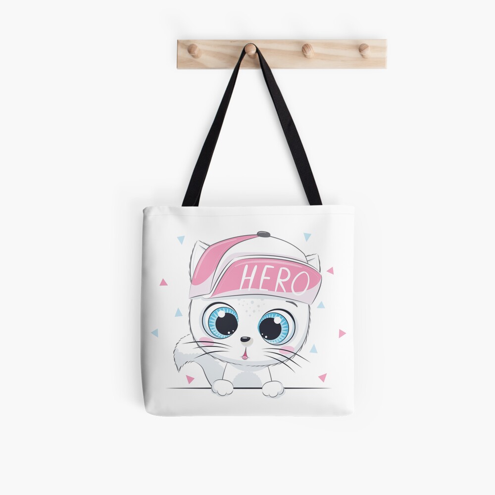 Cute Hero All Over Print Tote Bag - cute pet design by HackerLooks