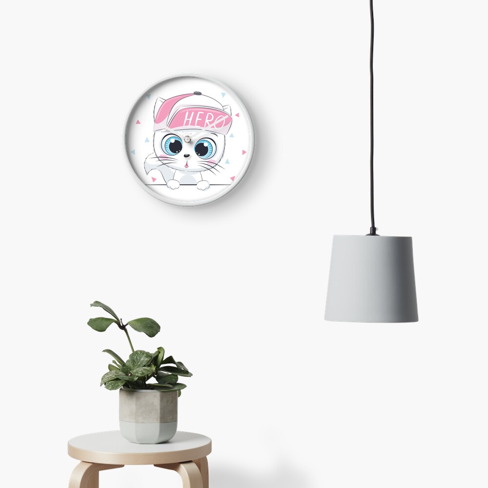 Cute Hero Clock - cute pet design by HackerLooks