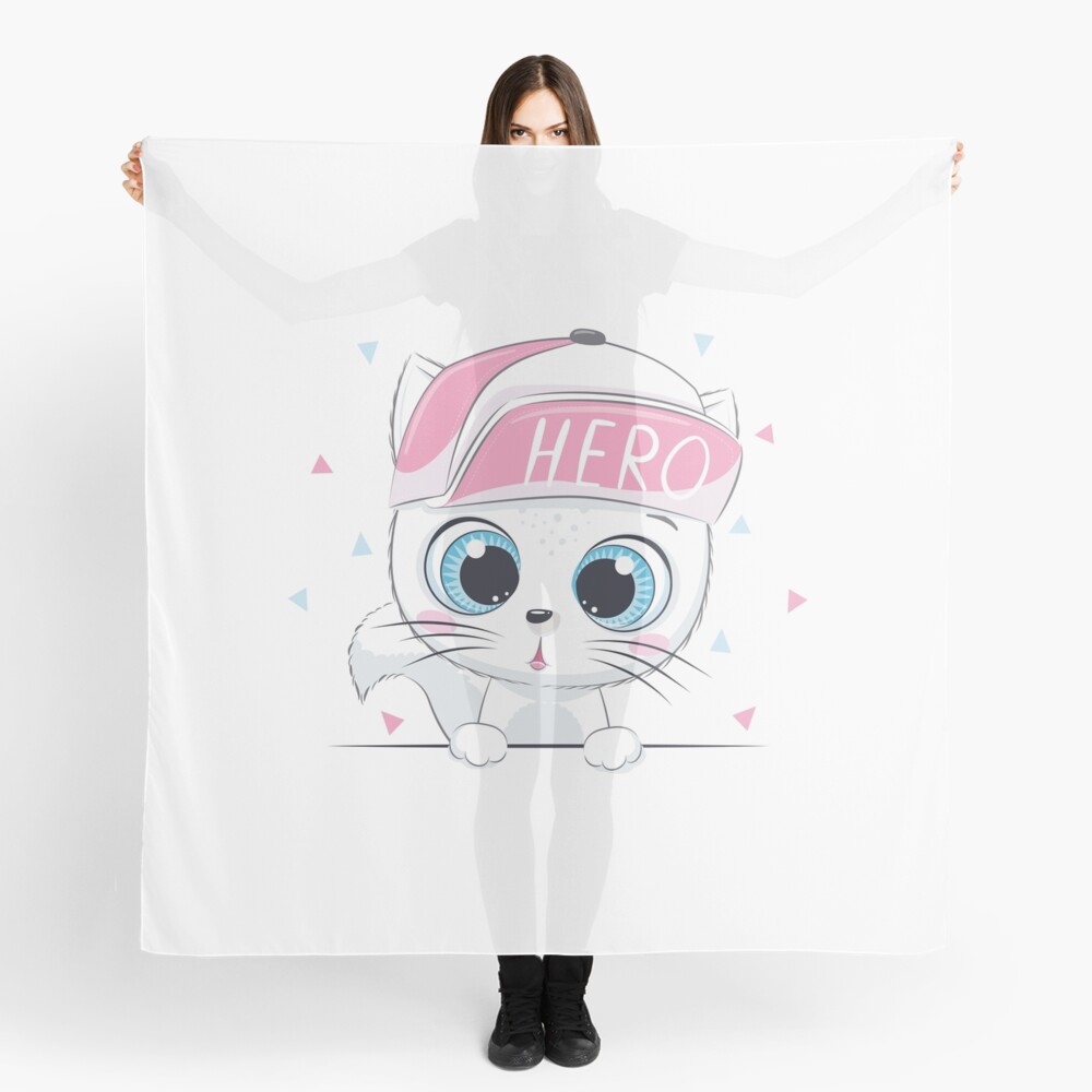 Cute Hero Scarf - cute pet design by HackerLooks