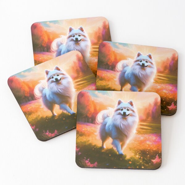 Item preview, a cute Eurasian spitz dog running designed and sold by janjacbu.