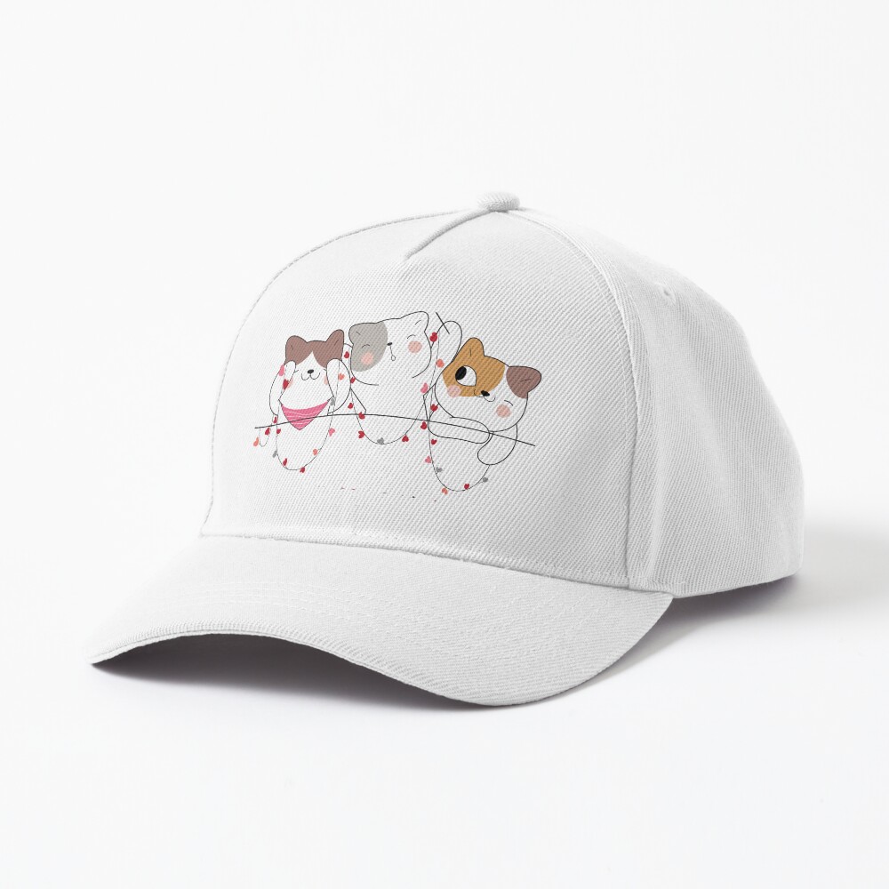 Happy Time Baseball Cap - cute pet design by HackerLooks