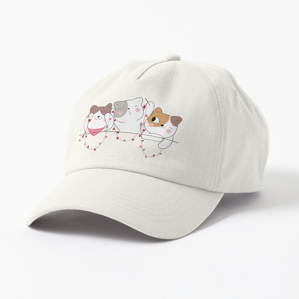 Happy Time Dad Hat - cute pet design by HackerLooks